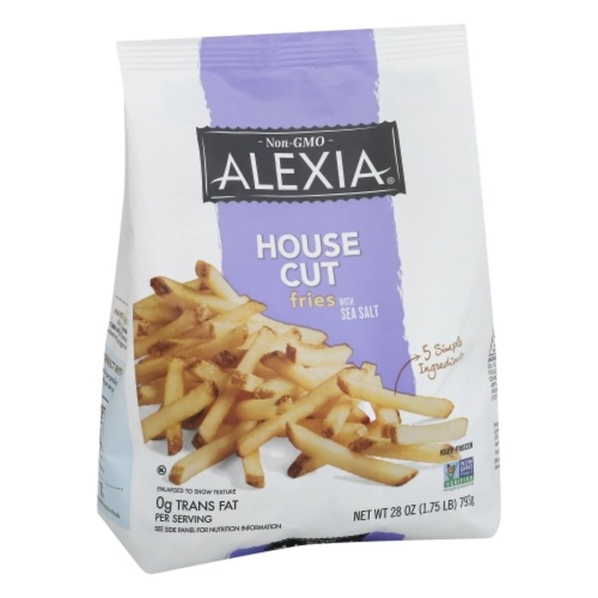 Calories in Alexia Fries, House Cut