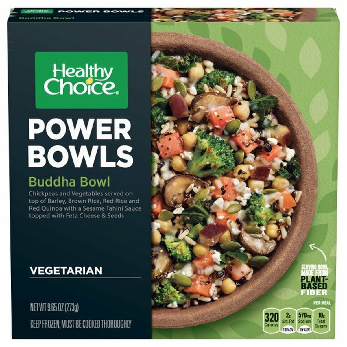Calories in Healthy Choice Power Bowls, Buddha Bowl
