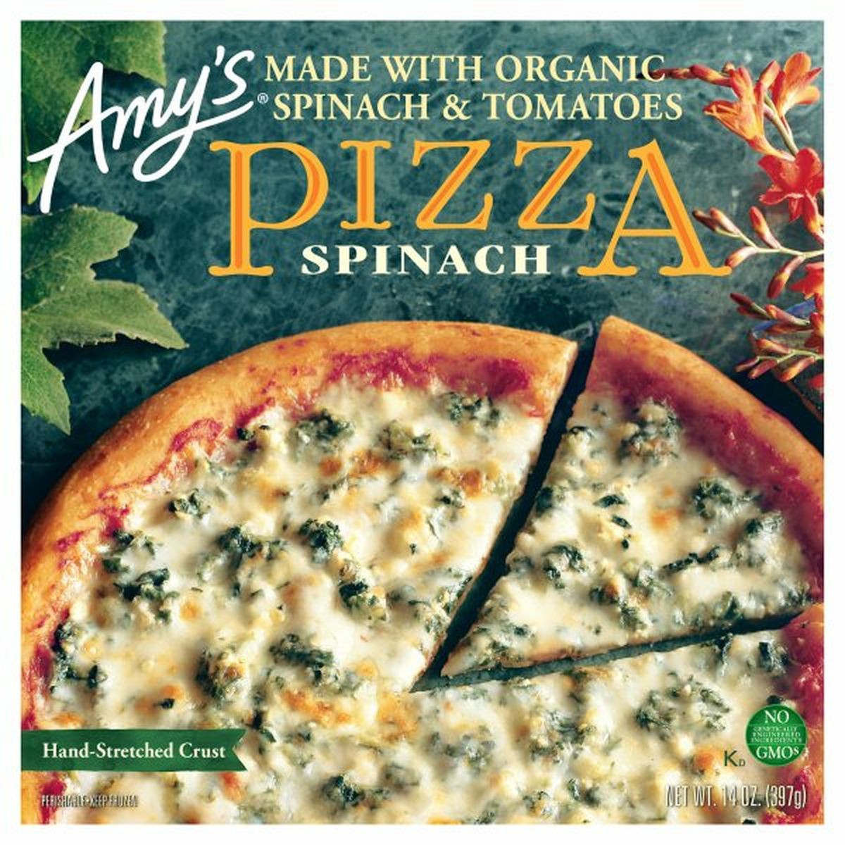 Calories in Amy's Kitchen Pizza, Spinach