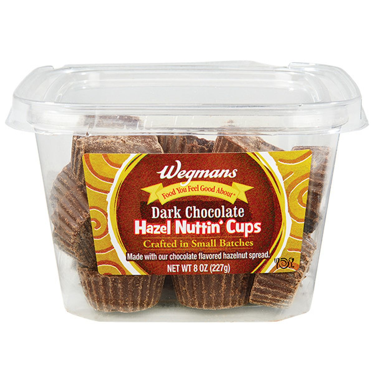 Calories in Wegmans Dark Chocolate Hazel Nuttin' Cups