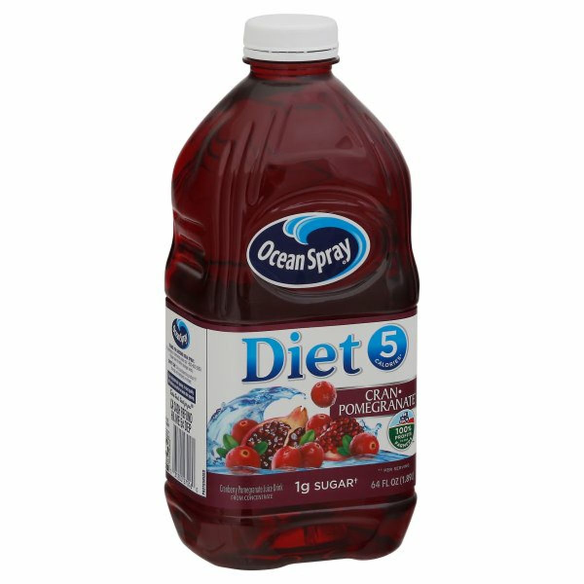 Calories in Ocean Spray Juice Drink, Diet, Cran-Pomegranate