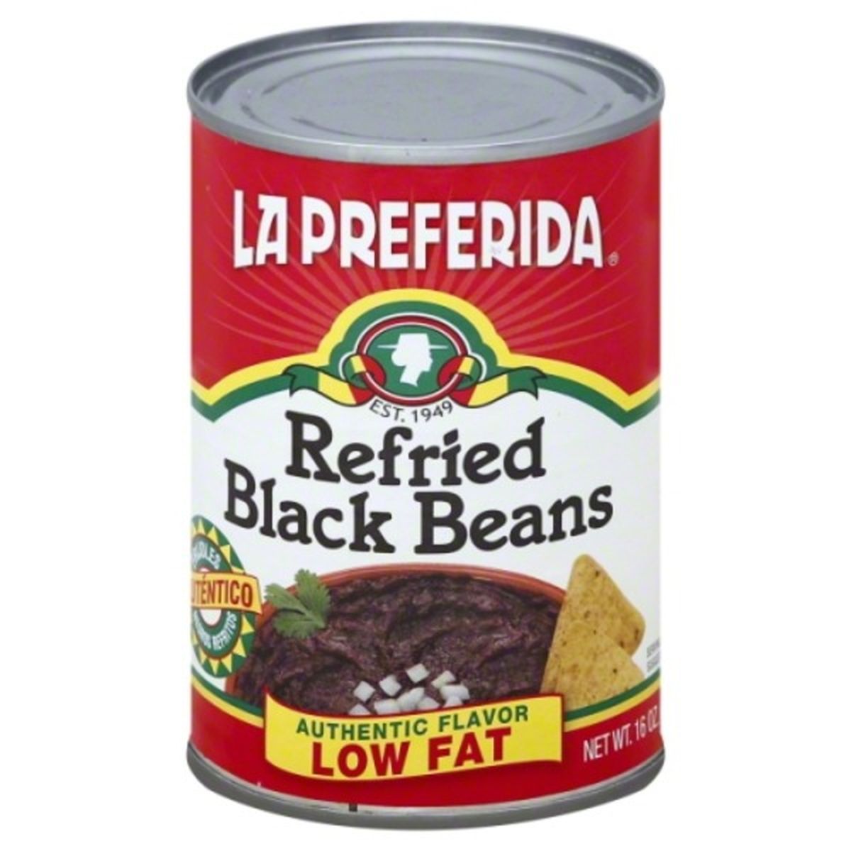 Calories in La Preferida Black Beans, Refried