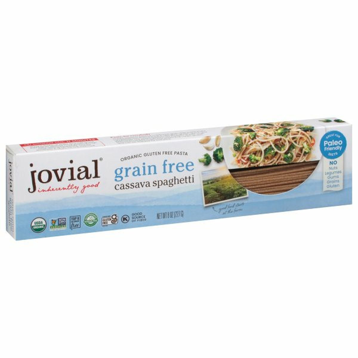 Calories in Jovial Pasta, Cassava Spaghetti, Grain Free