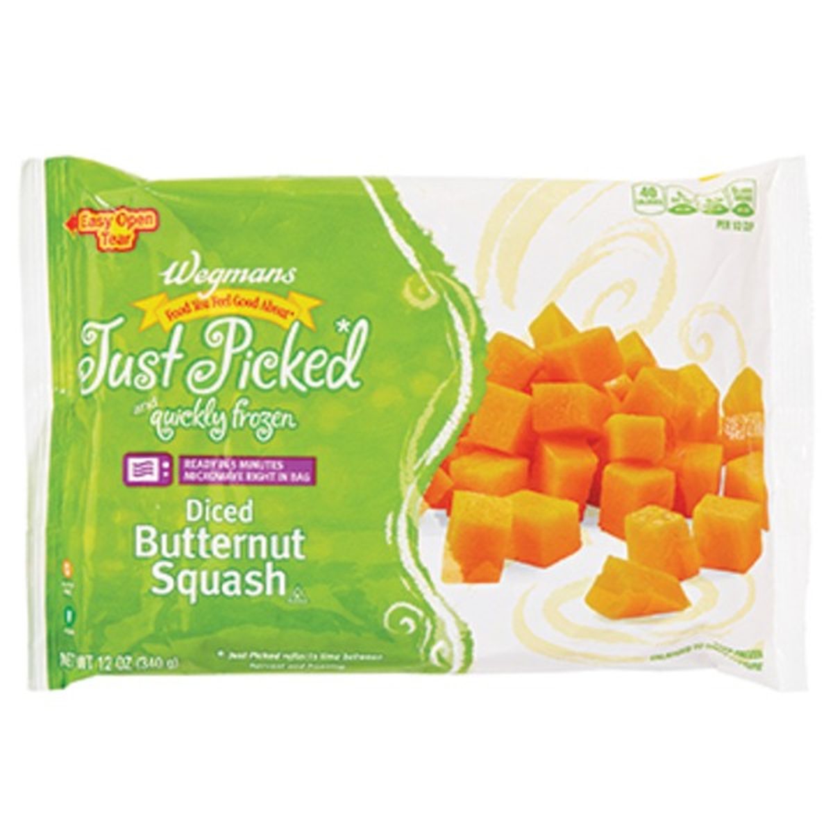 Calories in Wegmans Microwaveable Diced Butternut Squash