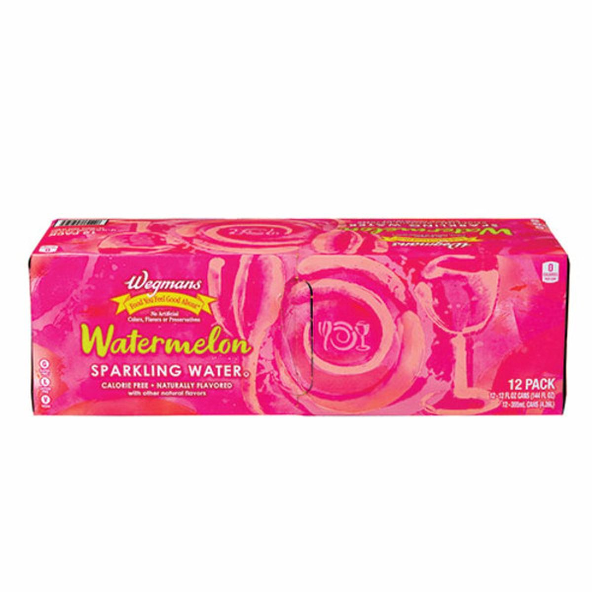 Calories in Wegmans Sparkling Water Watermelon, 12 Pack
