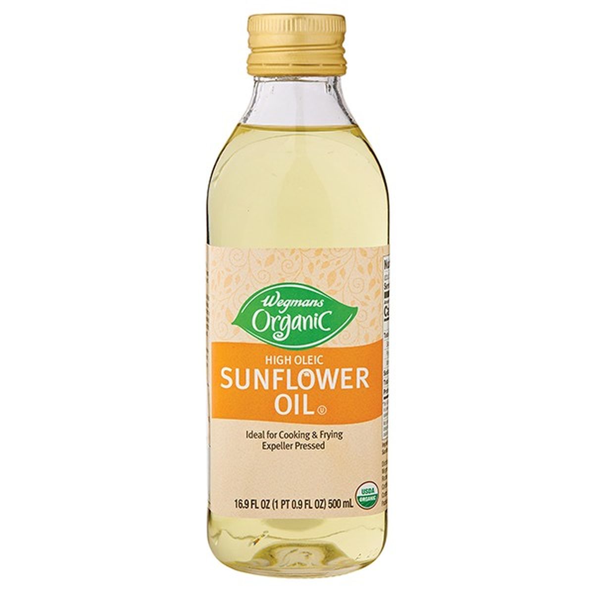 Calories in Wegmans Organic High Oleic Sunflower Oil