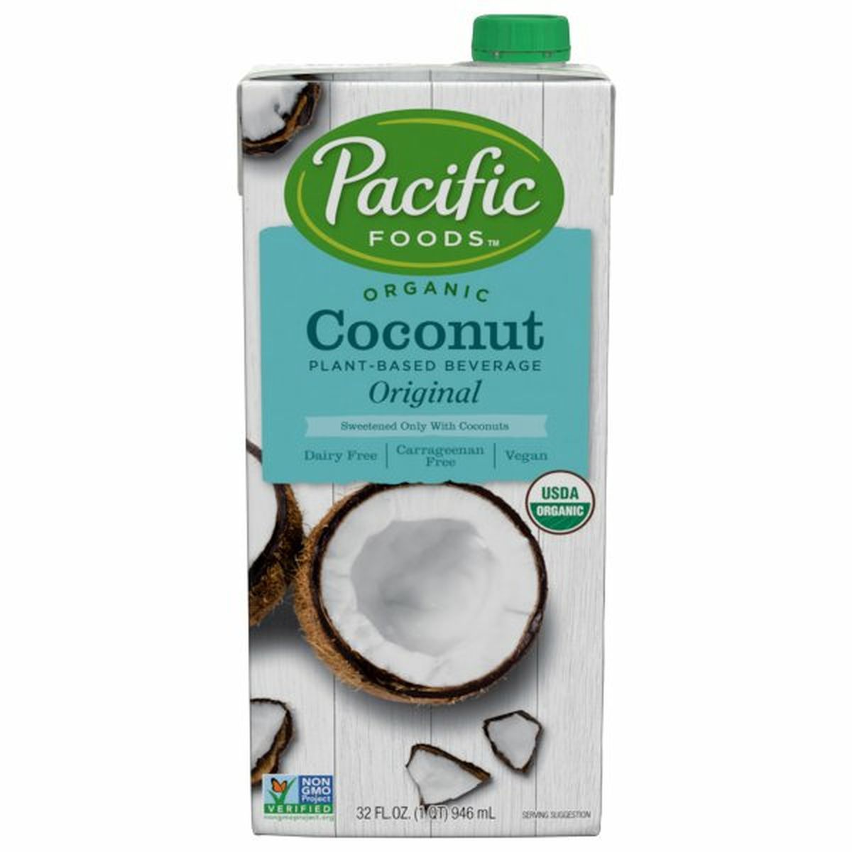 Calories in Pacific Plant-Based Beverage, Coconut, Organic, Original