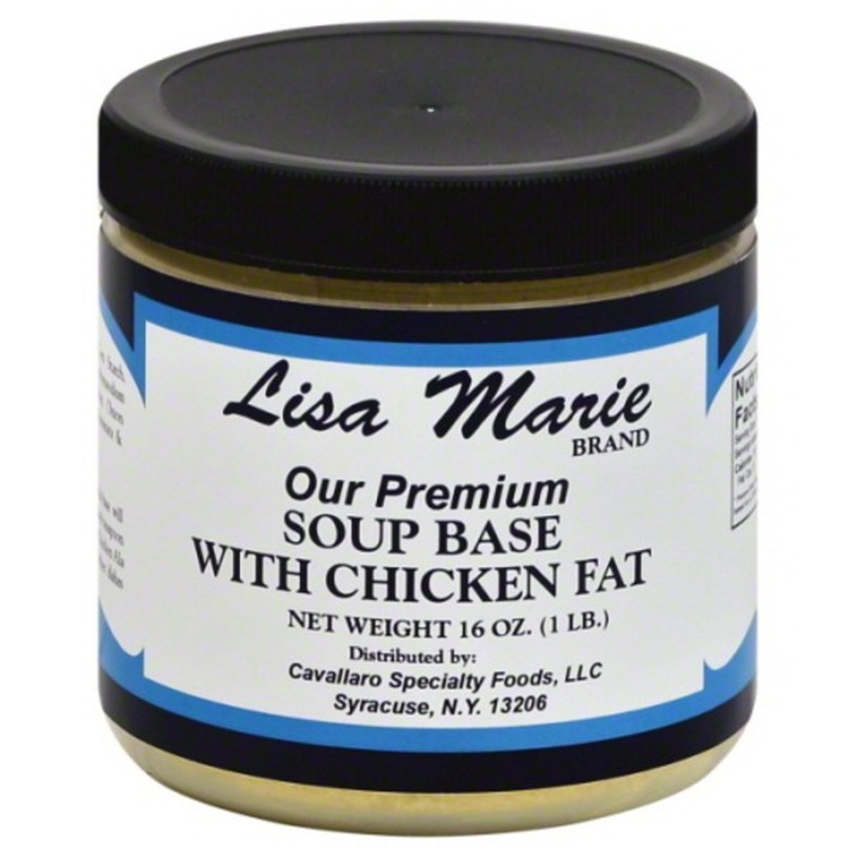 Calories in Lisa Marie Soup Base, with Chicken Fat
