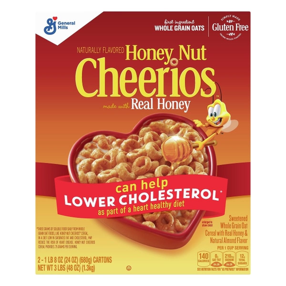 Calories in Cheerios Cereal, Honey Nut