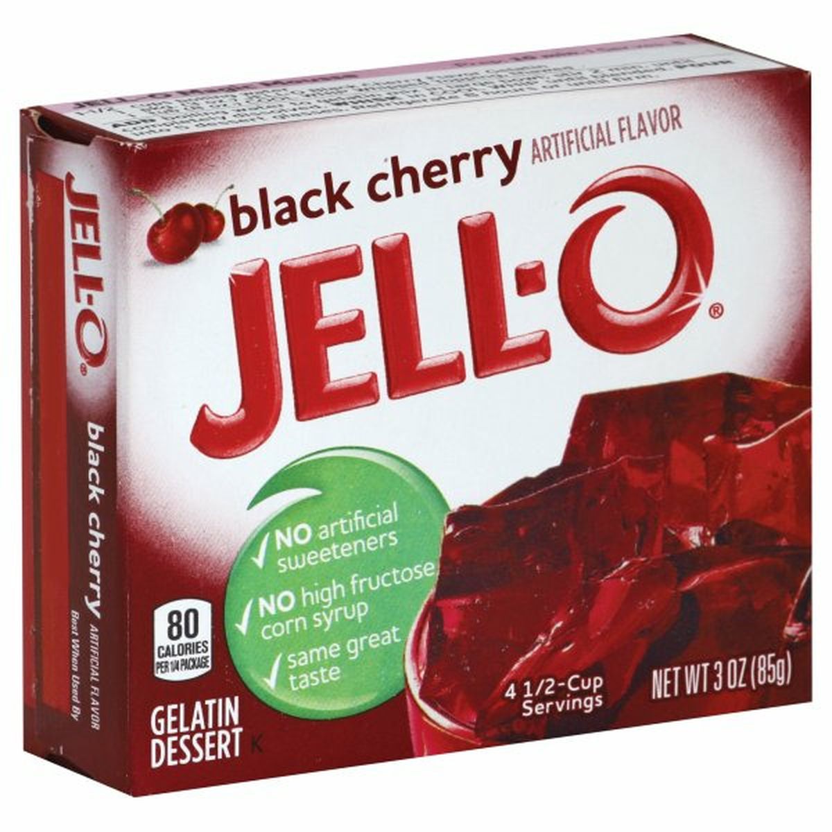 Calories in Jell-O Gelatin Dessert, Black Cherry