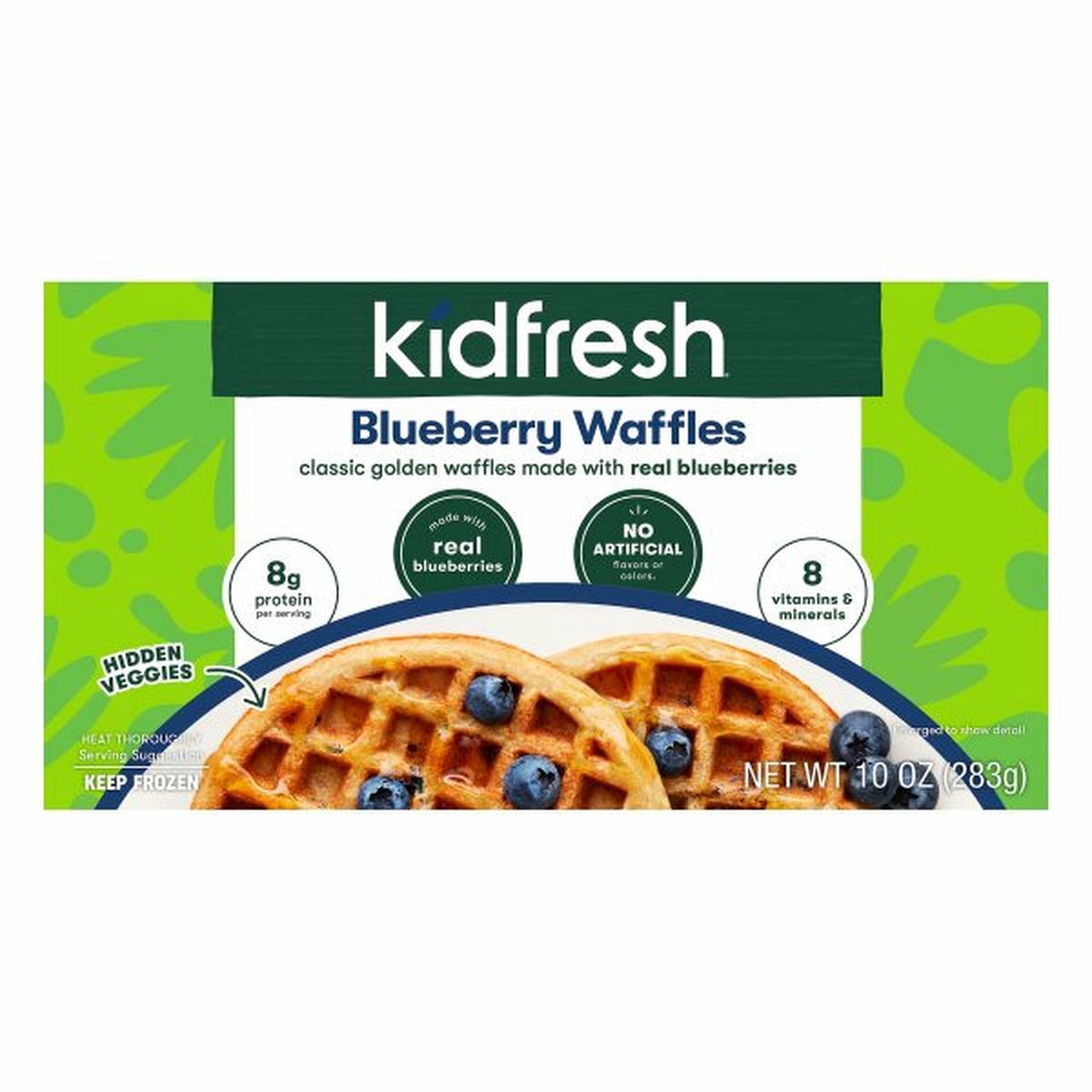 Calories in Kidfresh Waffles, Blueberry