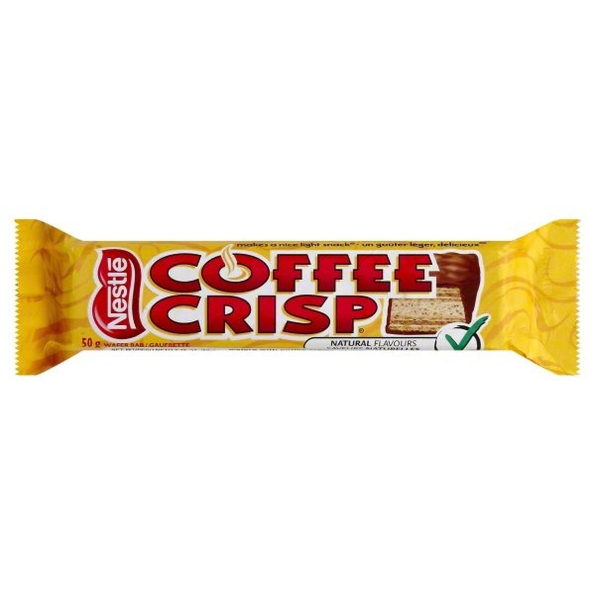 Calories in Nestle Wafer Bar, Coffee Creme