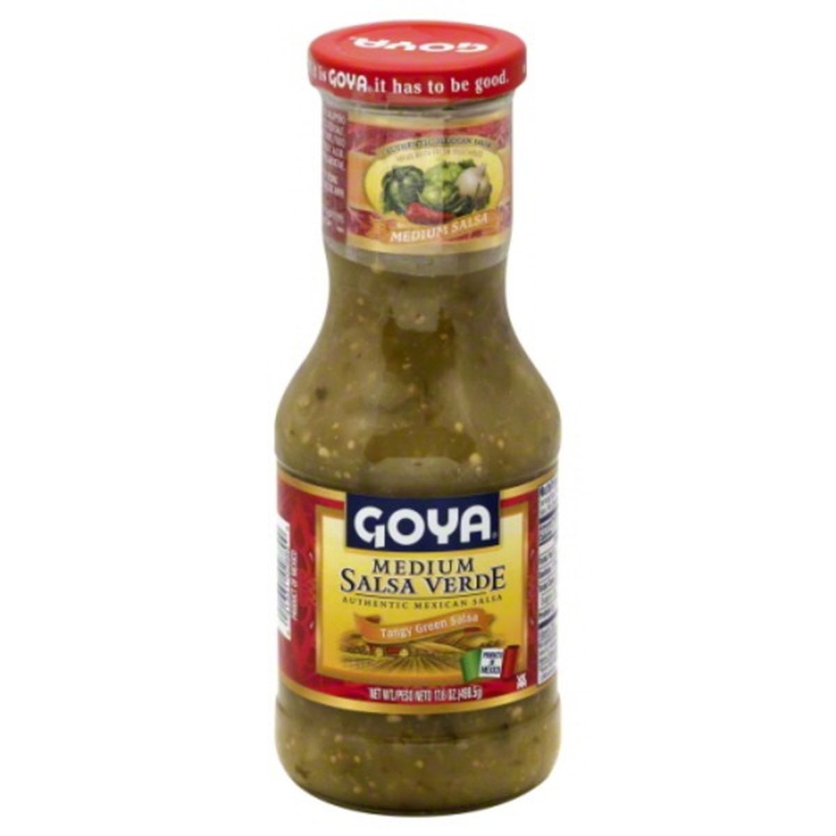 Calories in Goya Salsa Verde, Medium