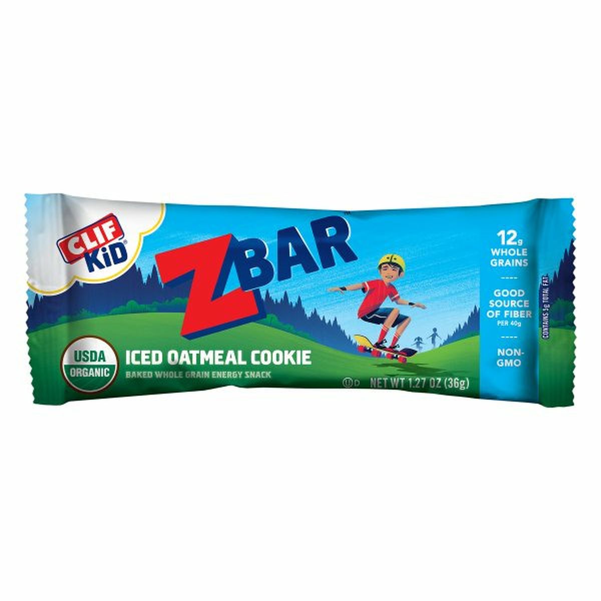 Calories in CLIF Kid ZBar Energy Snack Bar, Iced Oatmeal Cookie