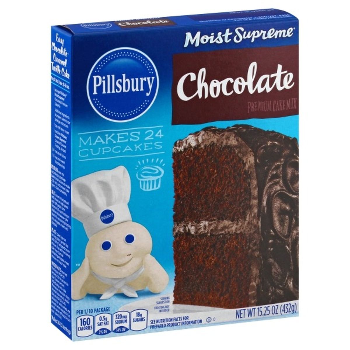 Calories in Pillsbury Moist Supreme Cake Mix, Chocolate