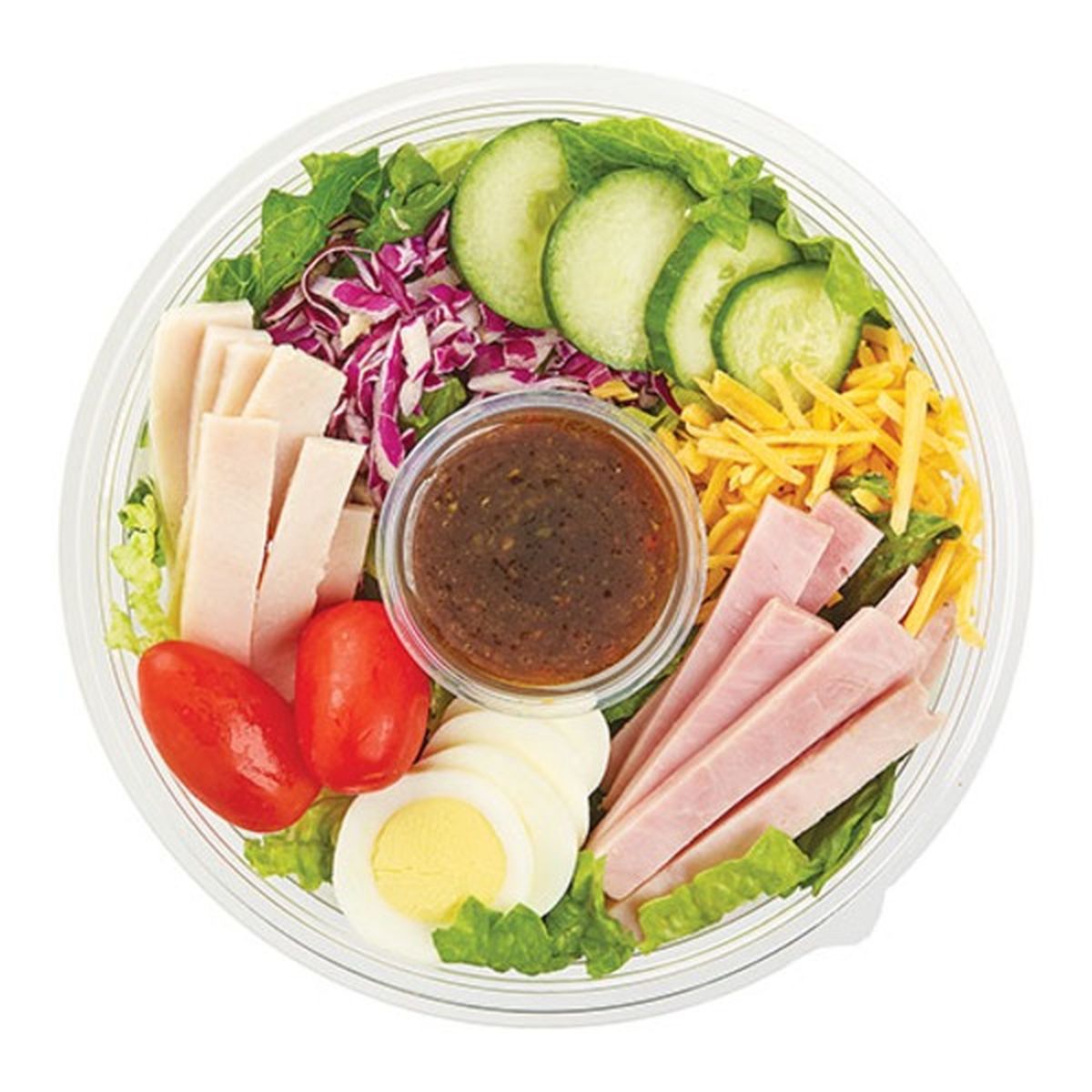 Calories in Wegmans Large Chef Salad with Balsamic Vinaigrette