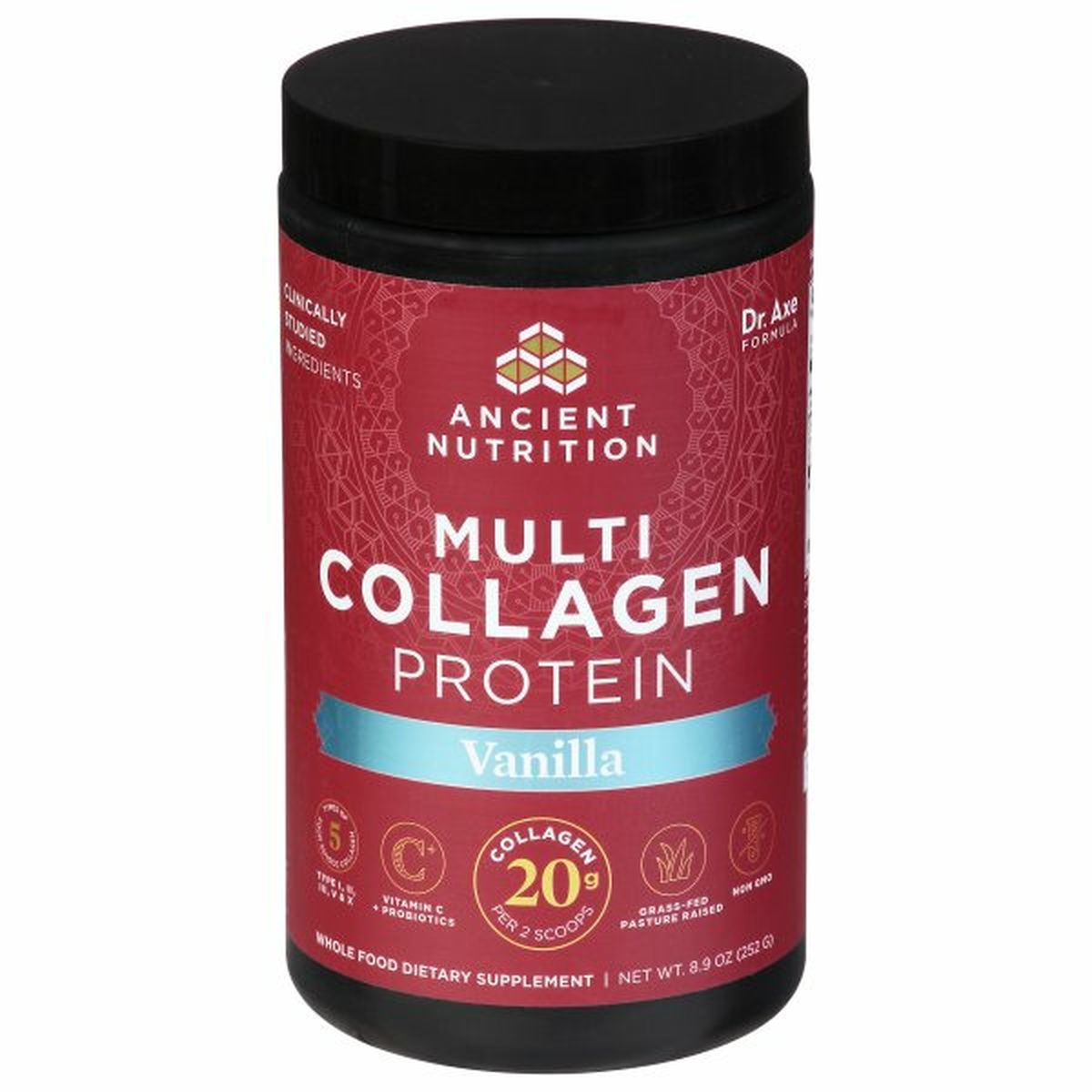Calories in Ancient Nutrition Multi Collagen Protein, Vanilla