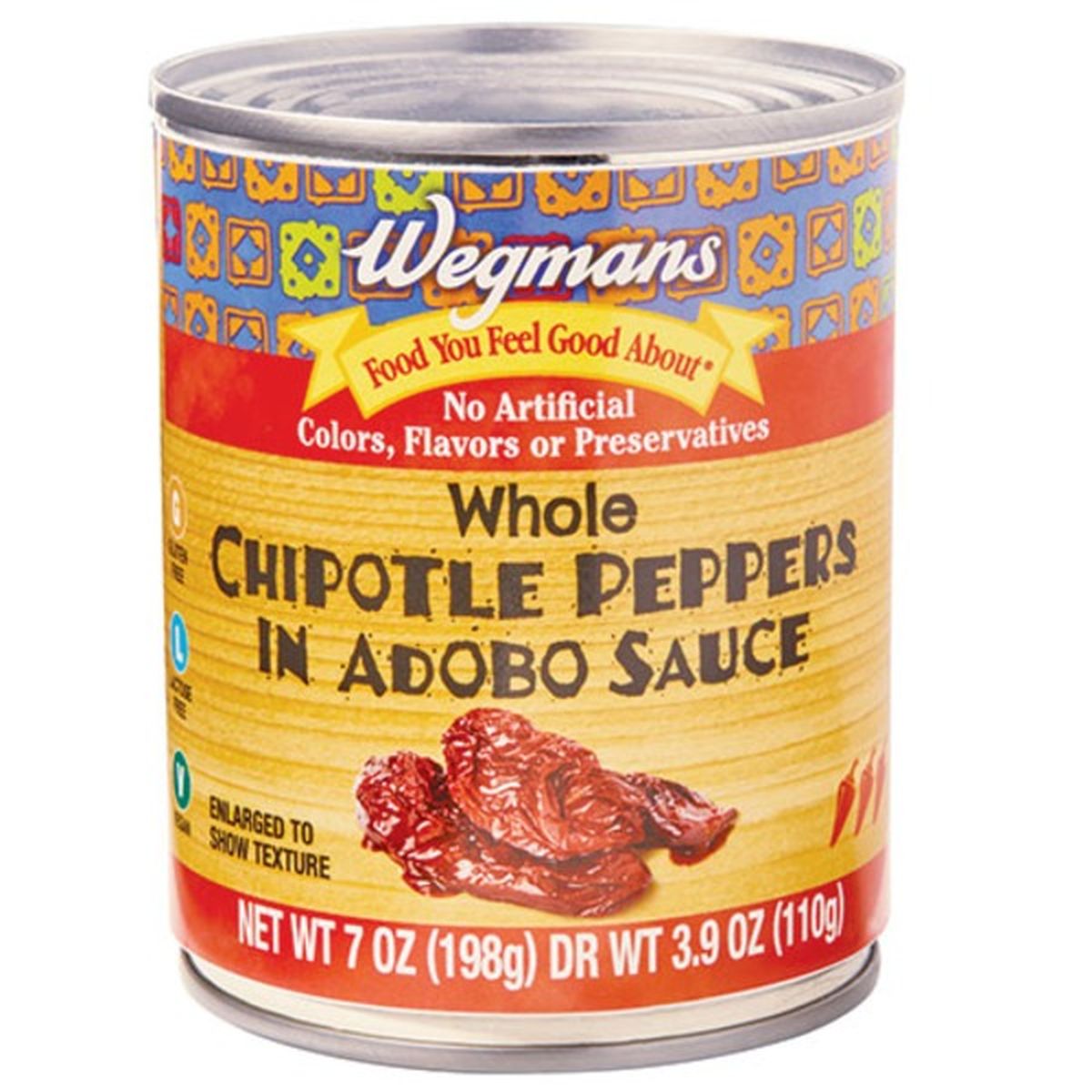 Calories in Wegmans Whole Chipotle Peppers in Adobo Sauce