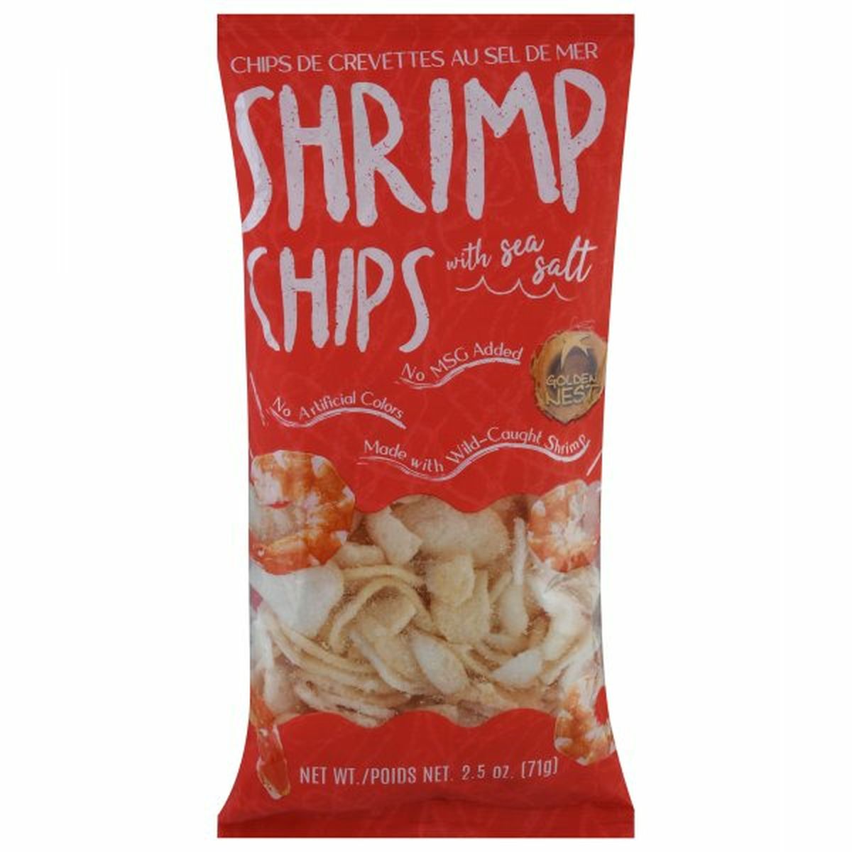 Calories in Golden Nest Shrimp Chips with Sea Salt
