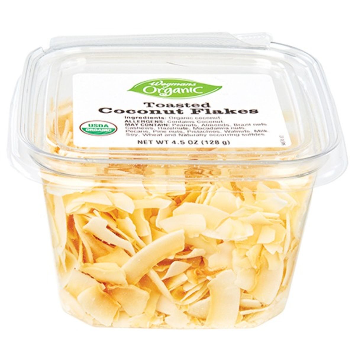 Calories in Wegmans Organic Toasted Coconut Flakes