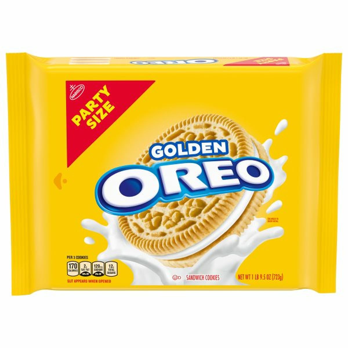Calories in Oreo Sandwich Cookies, Golden, Party Size