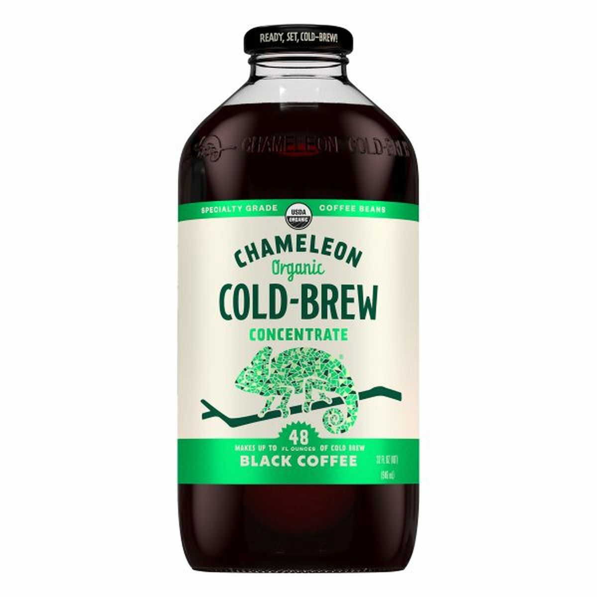 Calories in Chameleon Coffee, Organic, Concentrate, Black, Cold-Brew