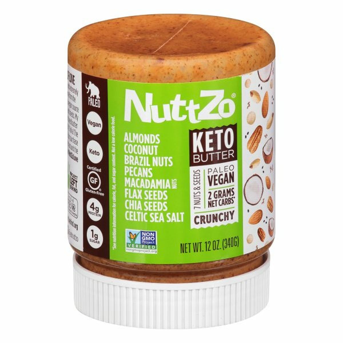 Calories in NuttZo Keto Butter, Crunchy