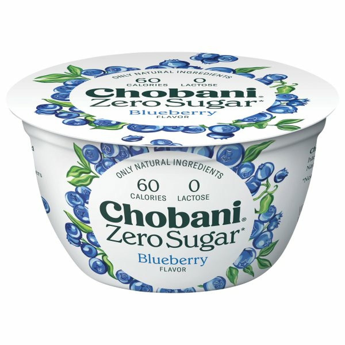 Calories in Chobani Yogurt, Zero Sugar, Blueberry
