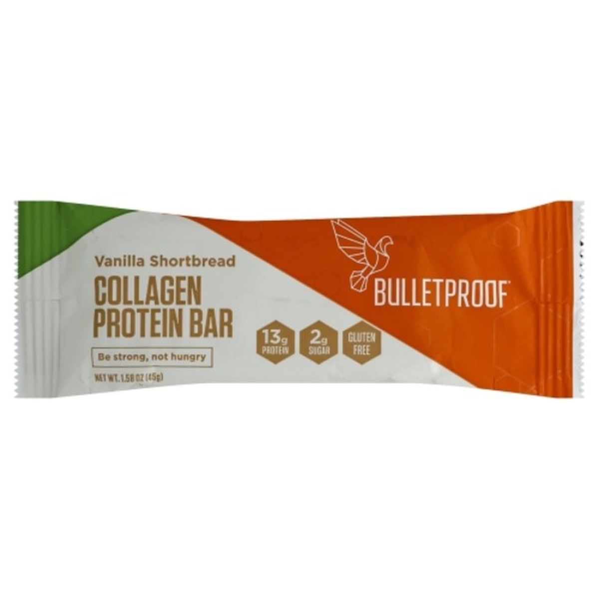 Calories in Bulletproof Protein Bar, Collagen, Vanilla Shortbread