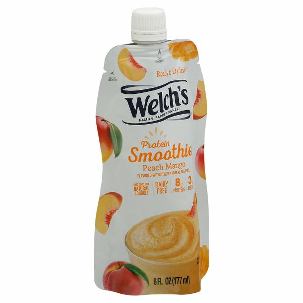 Calories in Welch's Protein Smoothie, Peach Mango