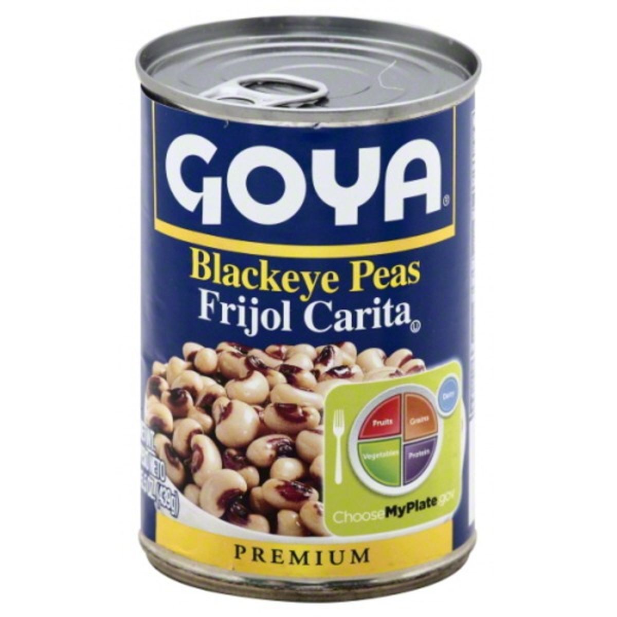 Calories in Goya Blackeye Peas, Premium