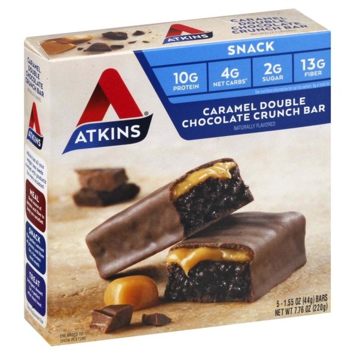 Calories in Atkins Snack Bar, Caramel Double Crunch