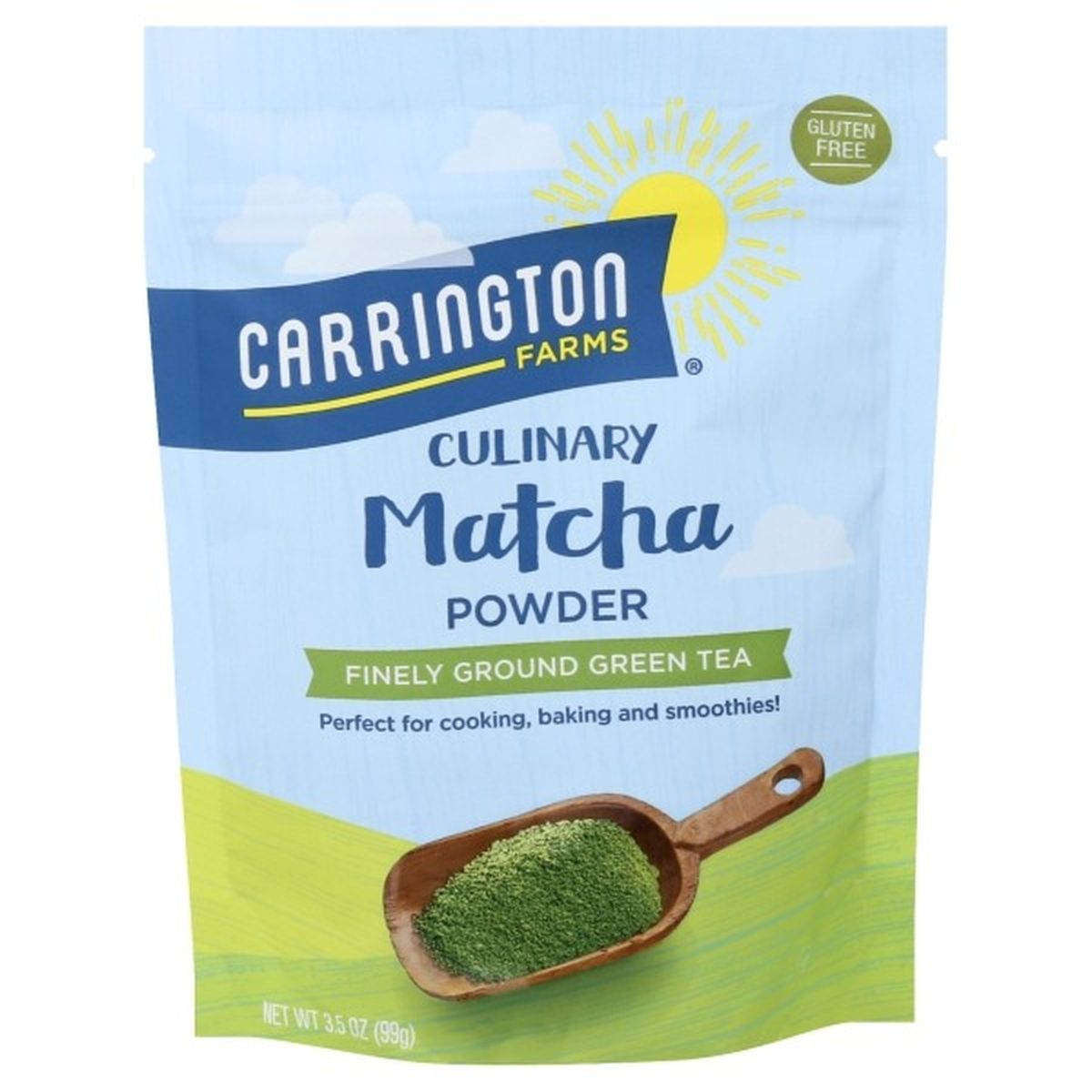 Calories in Carrington Farms Matcha Powder, Culinary