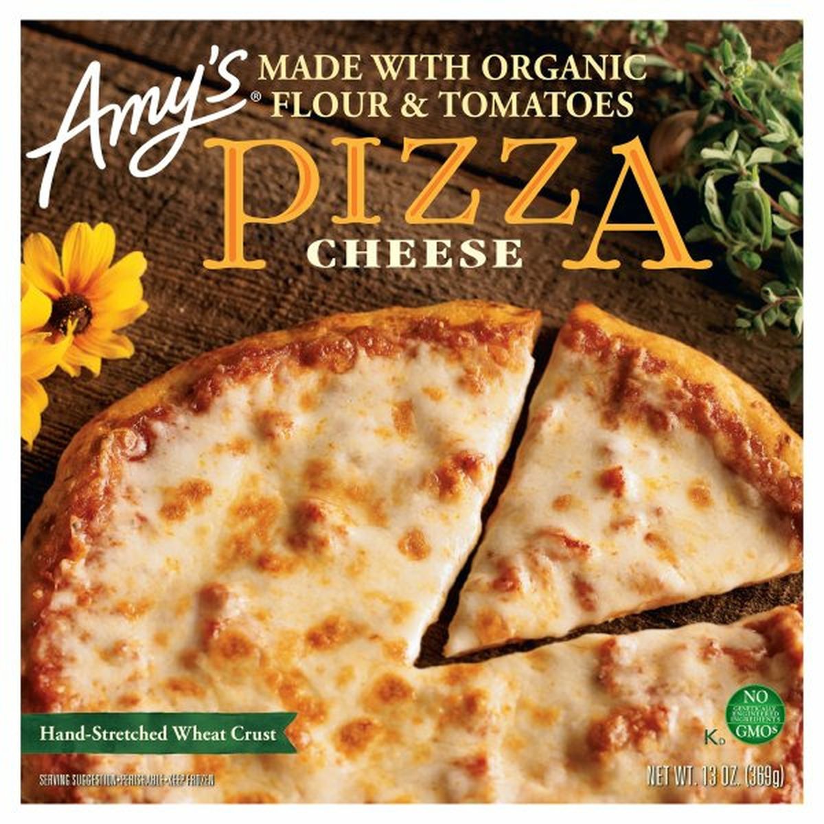 Calories in Amy's Kitchen Pizza, Hand-Stretched Wheat Crust, Cheese