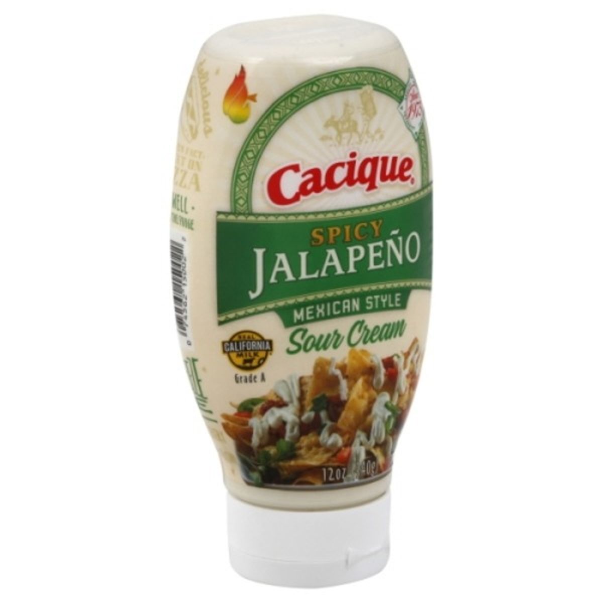 Calories in Cacique Sour Cream, Spicy Jalapeno, Mexican Style