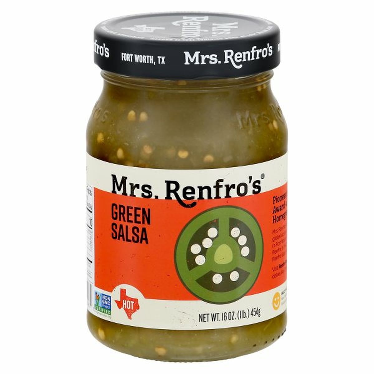 Calories in Mrs. Renfro's Salsa, Green, Hot