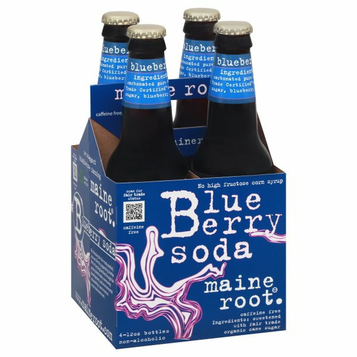 Calories in Maine Root Soda, Blueberry