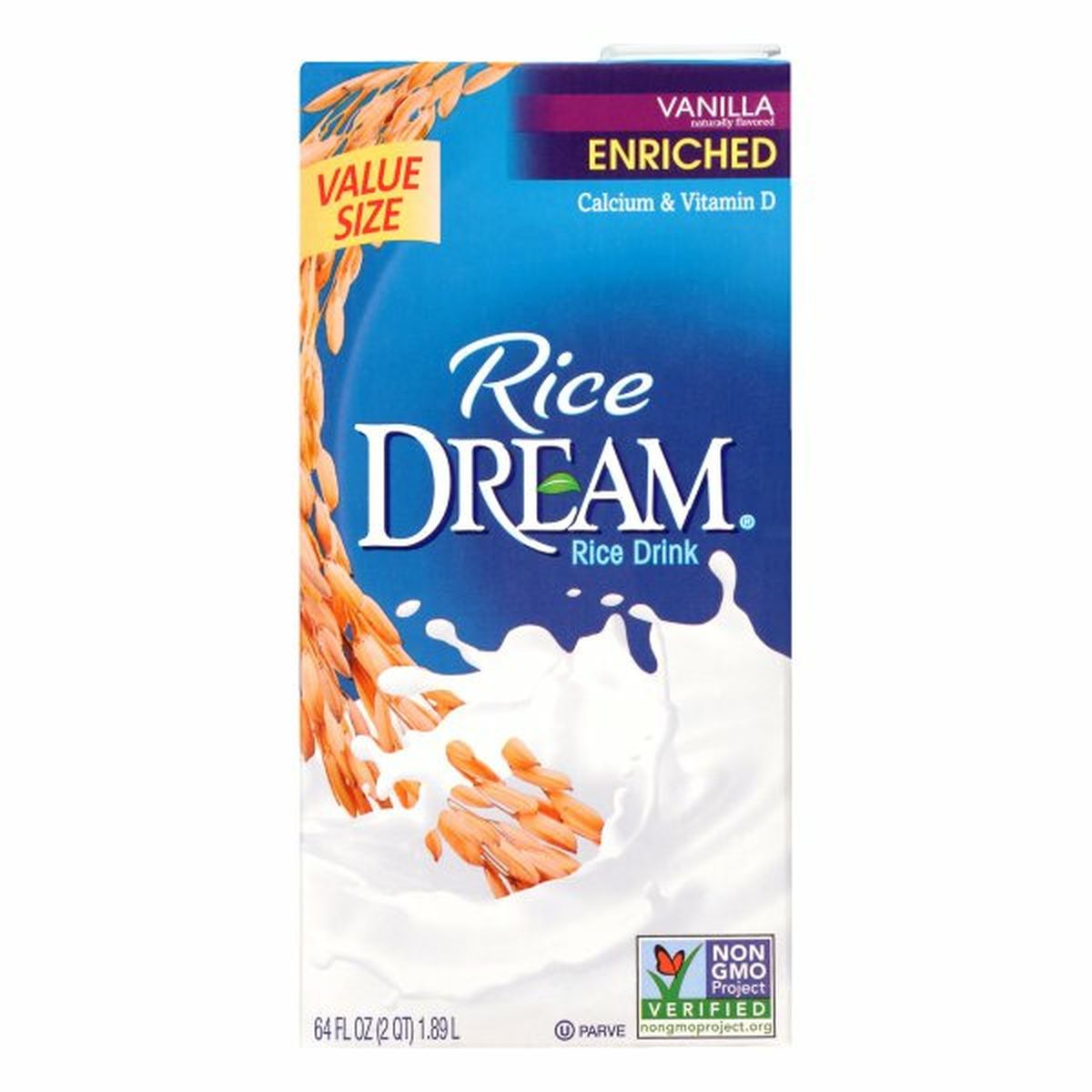 Calories in Rice DREAM Rice Drink, Enriched, Vanilla, Value Size