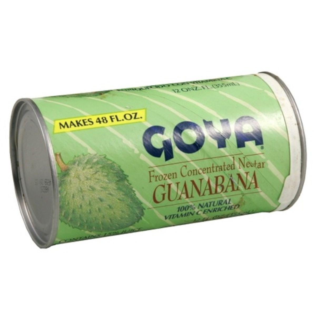 Calories in Goya Frozen Concentrated Nectar, Guanabana