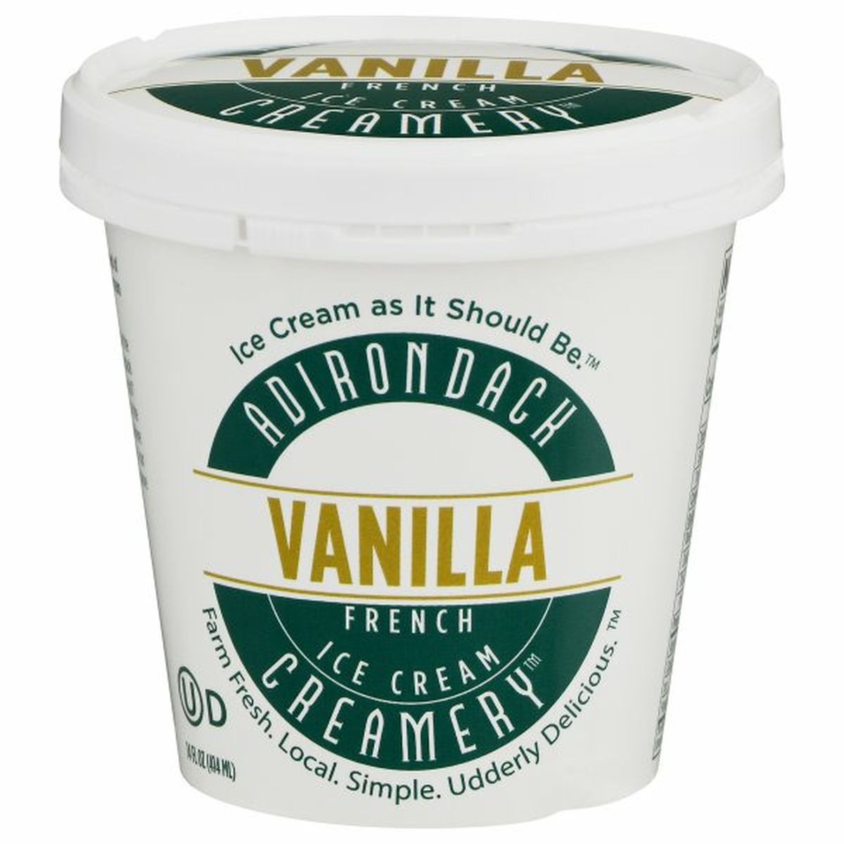 Calories in Adirondack Creamery Ice Cream, French, Vanilla