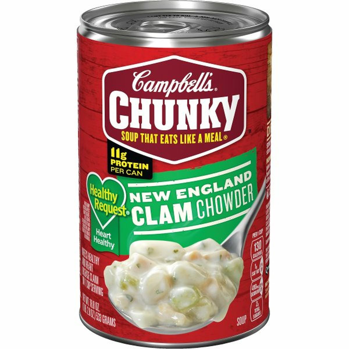 Calories in Campbell'ss Chunkys Healthy Requests Chunky Healthy Request New England Clam Chowder