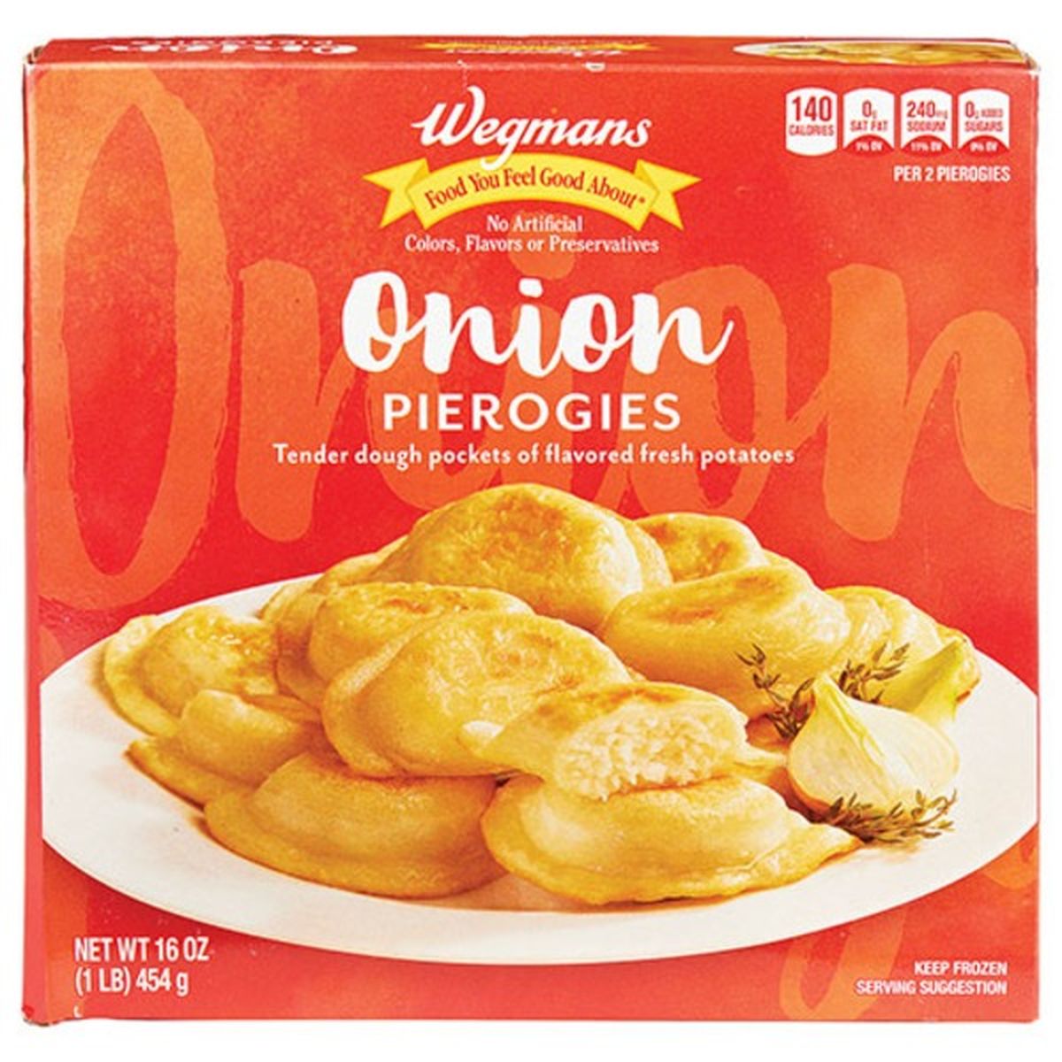 Calories in Wegmans Onion Pierogies