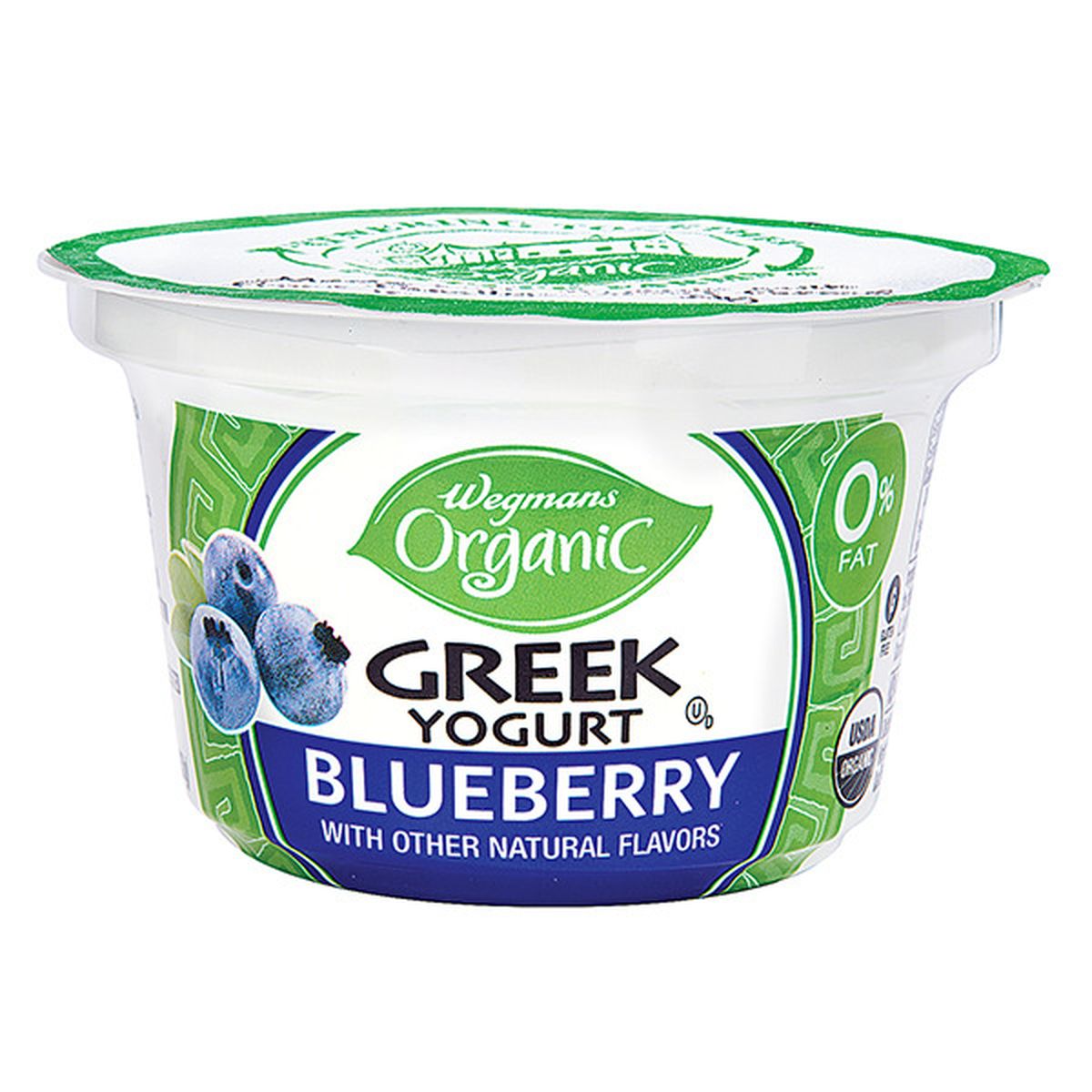Calories in Wegmans Organic Greek Nonfat Blueberry Yogurt