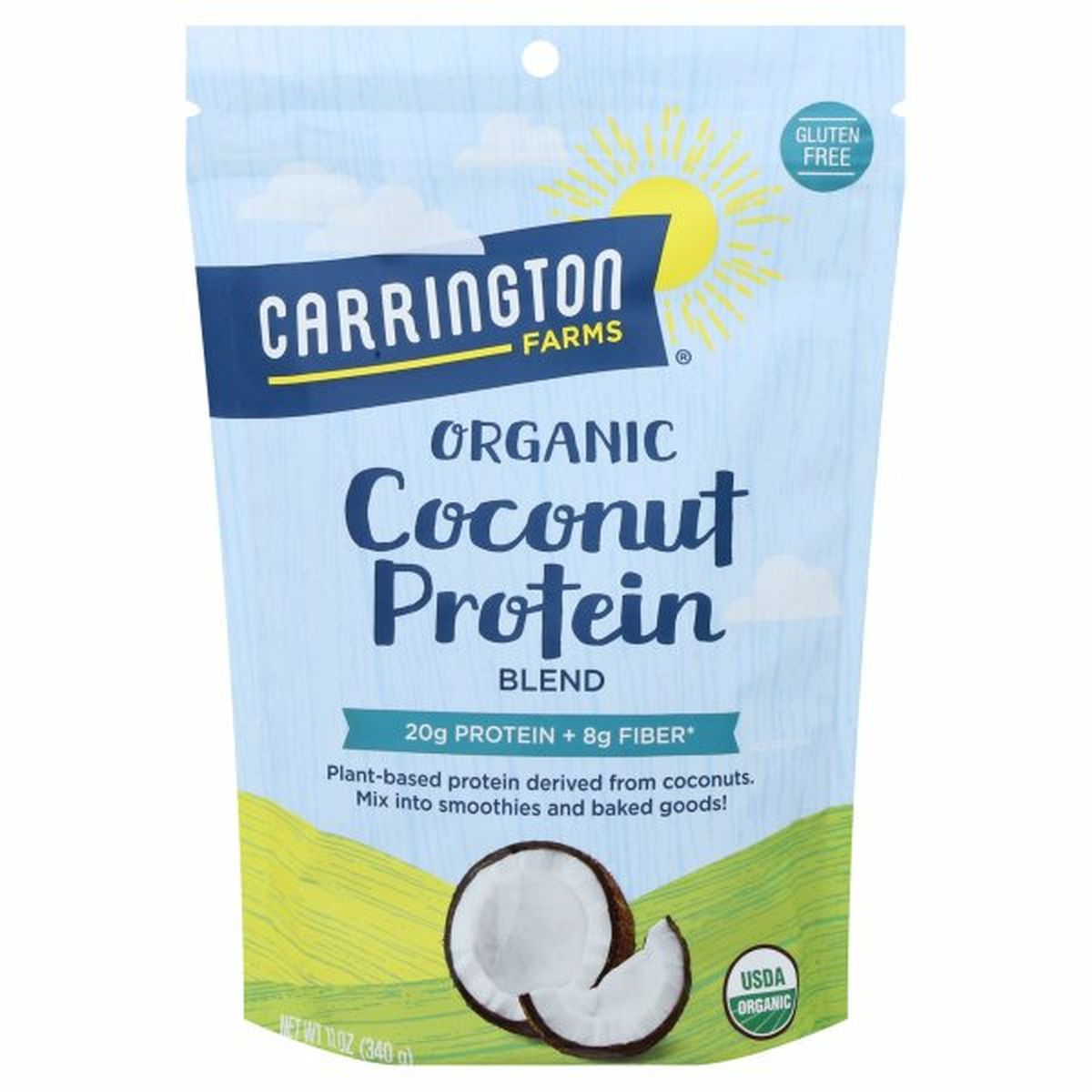 Calories in Carrington Farms Coconut Protein Blend, Organic