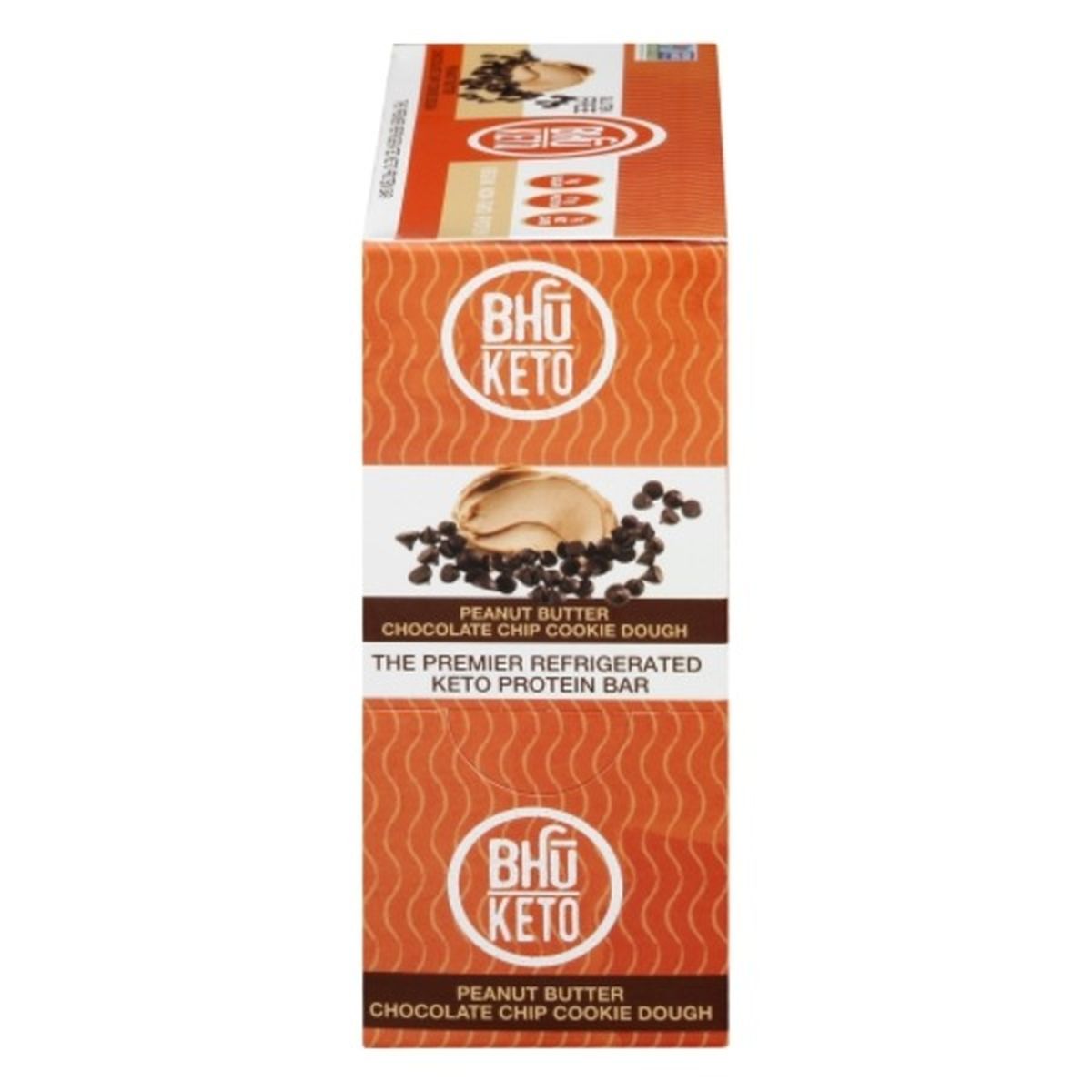 Calories in BHU Foods Protein Bar, Keto, Peanut Butter Chocolate Chip Cookie Dough