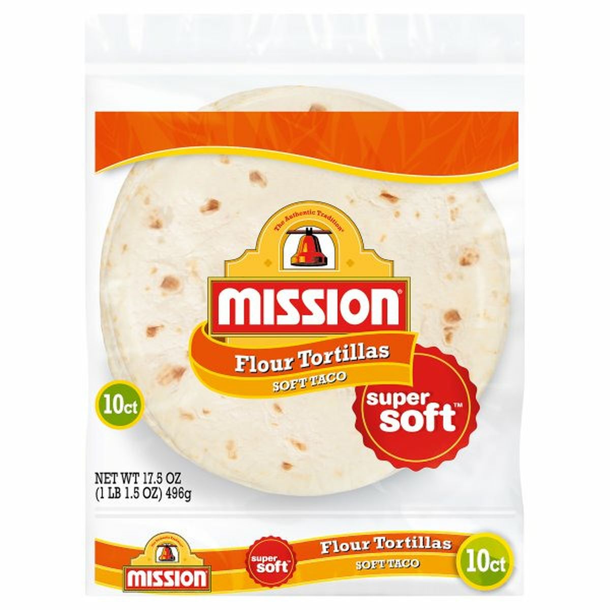 Calories in Mission Flour Tortillas, Soft Taco, Super Soft