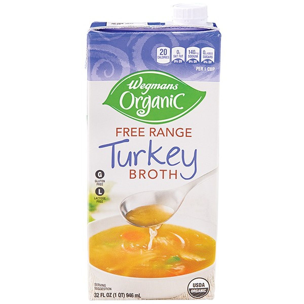 Calories in Wegmans Organic Free Range Turkey Broth