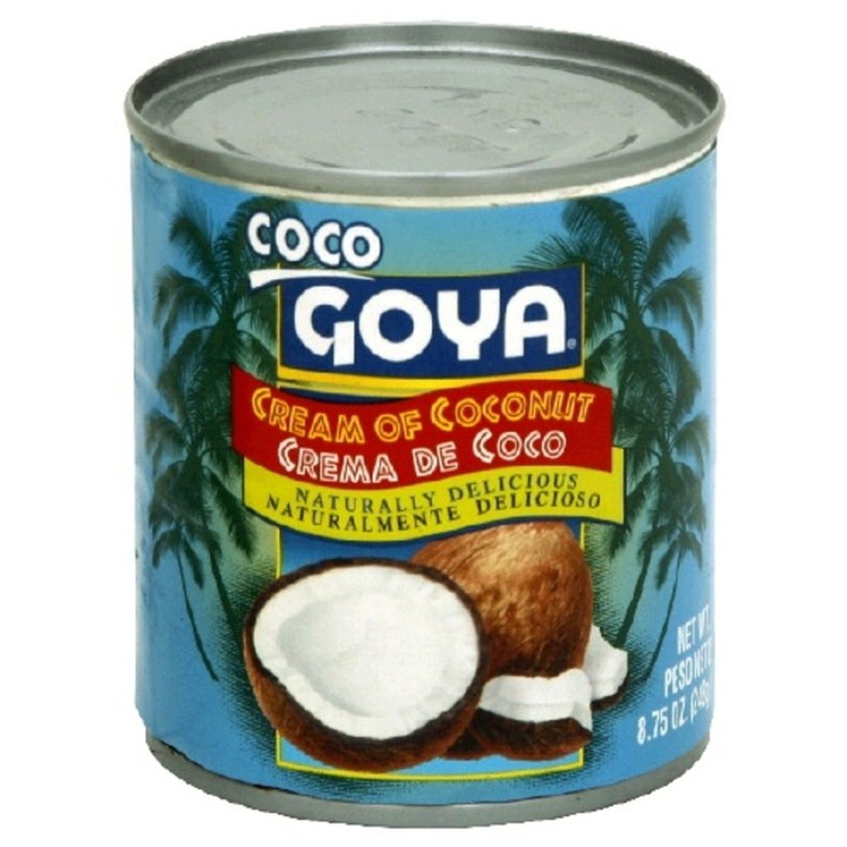 Calories in Goya Coco Cream of Coconut, Delicious