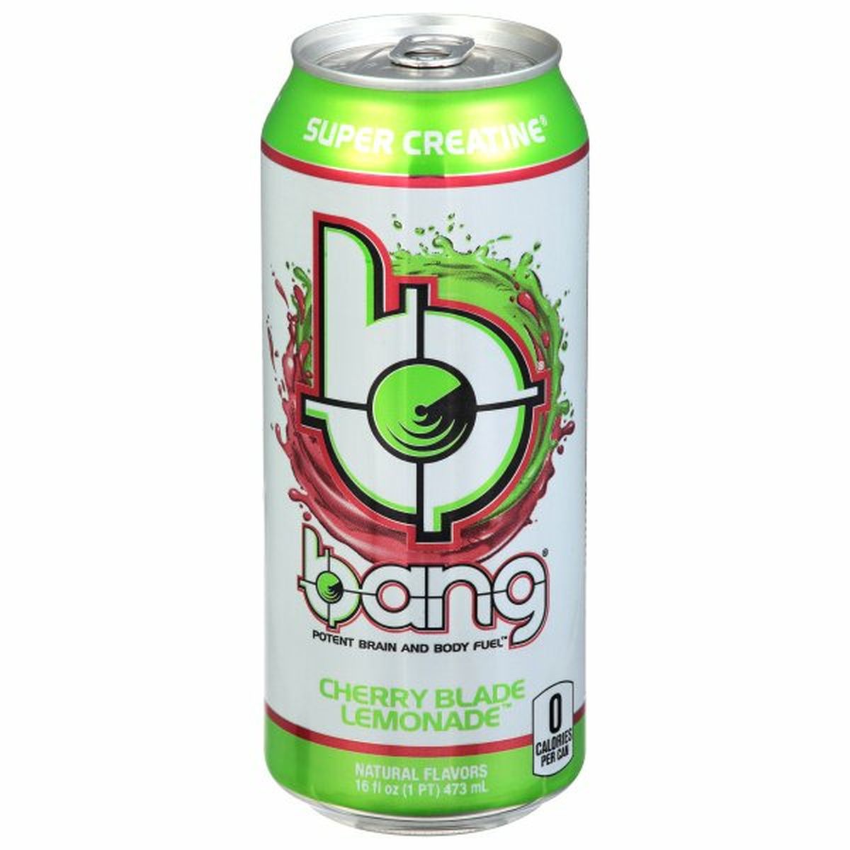 Calories in Bang Energy Super Creatine Energy Drink, Cherry Blade Lemonade,
