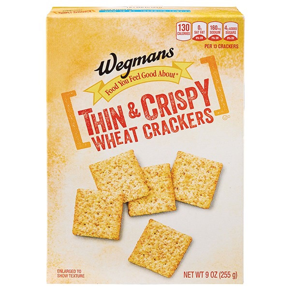 Calories in Wegmans Thin & Crispy Wheat Crackers